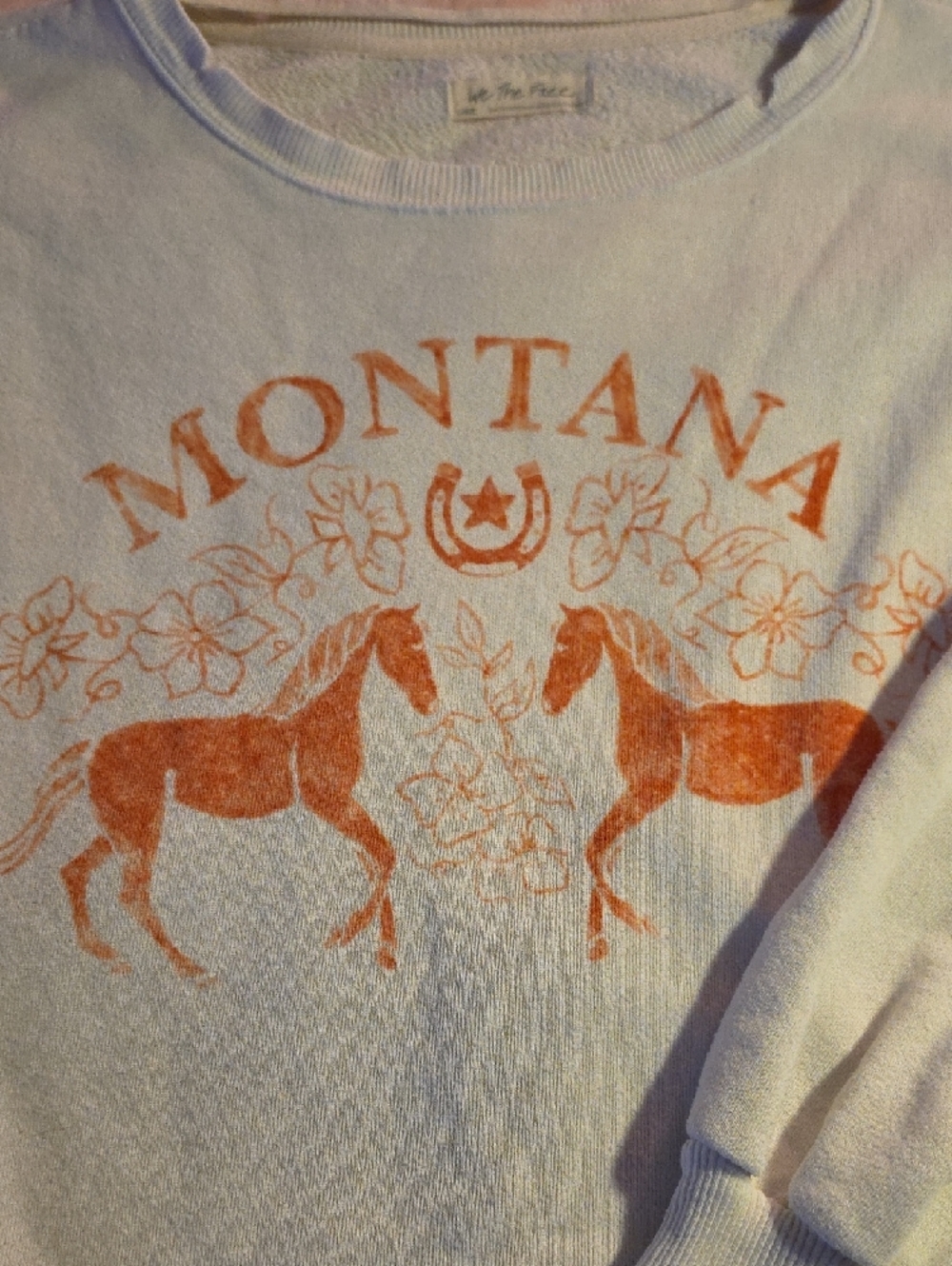 We The Free MONTANA HORSE LARGE SWEATSHIRT•AMAZING!